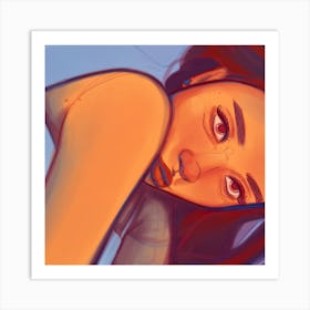 Portrait Of A Girl Art Print