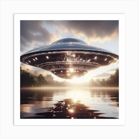 Alien Spaceship 1 Art Print