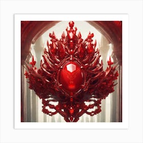 Red Throne Art Print