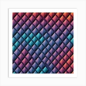 Abstract Geometric Background Art Print