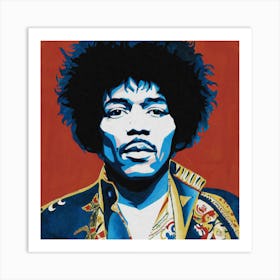 Jimi Hendrix 3 Art Print