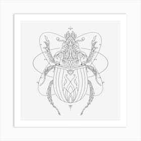 Mandala Insect 06 Art Print