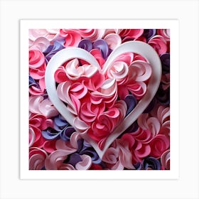 Heart Of Paper Art Print