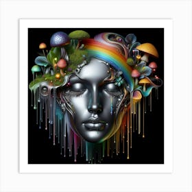 Rainbow Head 1 Art Print