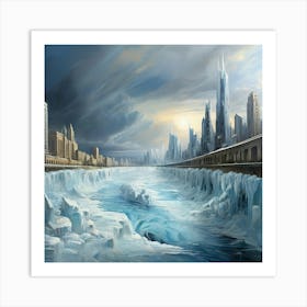 Ice City 1 Art Print