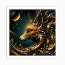 Fox Art 1 Art Print