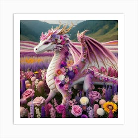 Dragon In The Meadow Art Print