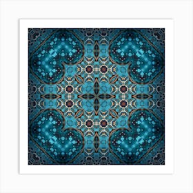 The Blue Decor Is A Wonderful Pattern 7 Art Print