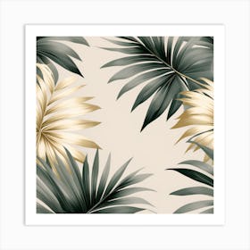 Palm leaves 5 Art Print