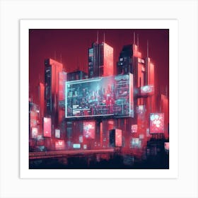 Sci-Fi Cityscape Art Print