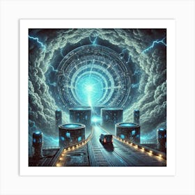 Ionosphere Secret Access Route Converted Art Print