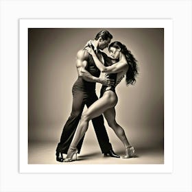 Latin Dancers Art Print