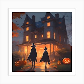 Halloween House Art Print