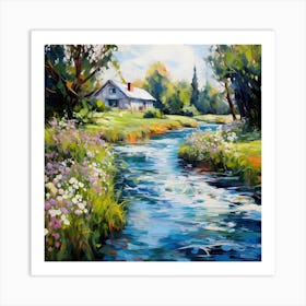 Idyllic Flora Retreat Art Print