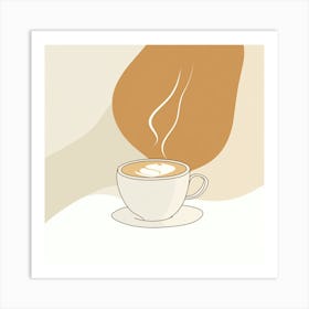 Creatai 24830 A Line Art Poster For International Latte Day F 2317b35c Ddab 45b0 Ab0e 7b62c00c565a 2 Art Print