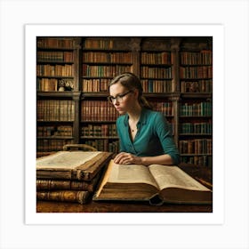 The Young Librarian 28 Art Print