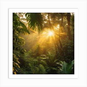 Ark light in the jungle Art Print