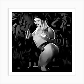 Black And White Painting Art Print