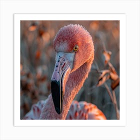 Pink Flamingo Art Print