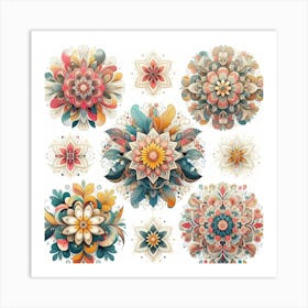 Floral patterns 4 Art Print