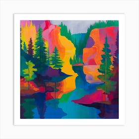 Abstract Travel Collection Canada 2 Art Print