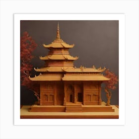 Chinese Temple Art Print