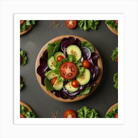 Unique Design Pictures Of Salad 3 Art Print