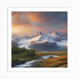 Mountain Landscape 4 Art Print