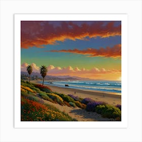 Leonardo Lightning California Art 3 Art Print