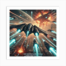 A Sci Fi Depiction Of The Aurora Sentinels Deployi Art Print