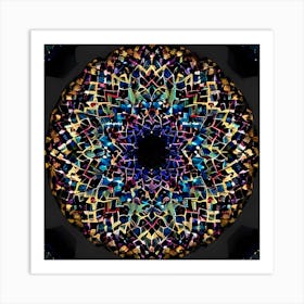 Mosaic Mandala Art Print