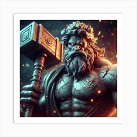 Greek God Art Print