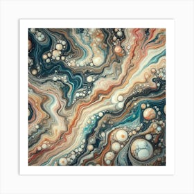 Abstract Marble 1 Art Print