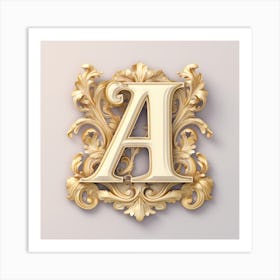 A Monogram Logo Art Print