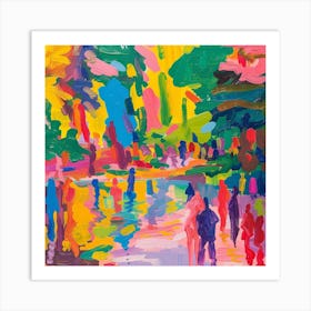 Abstract Park Collection Peoples Park Shanghai China 2 Art Print