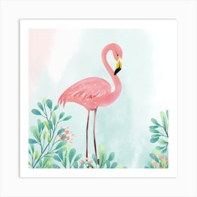 Pink Flamingo 1 Art Print