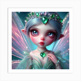 Emeraid Princess Art Print