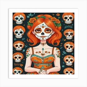 Day Of The Dead Girl Art Print