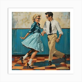 Dancing In The Gym Art Print