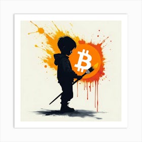 Bitcoin Painting 5 Art Print