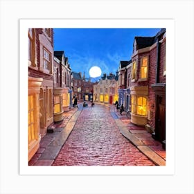 Harry Potter Street Art Print