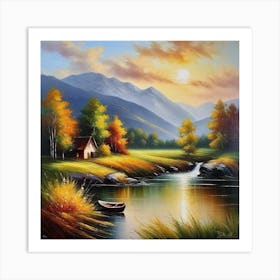 House By The River 1 Art Print