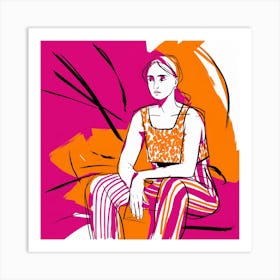 Portrait Of A Woman 127 Art Print