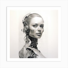 Robot Girl 1 Art Print