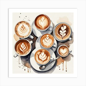 Coffee Latte Art 31 Art Print