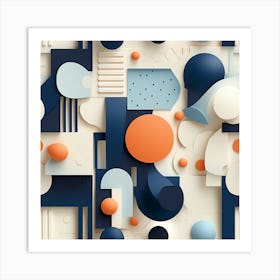 Abstract Geometric Pattern Art Print