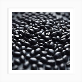 Black Coffee Beans 4 Art Print