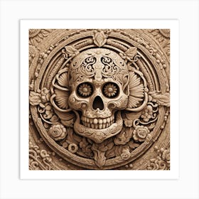 Day Of The Dead Skull 81 Art Print