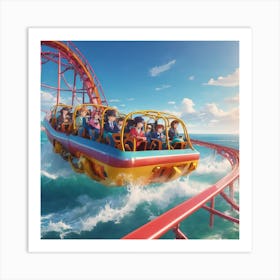 Roller Coaster Art Print