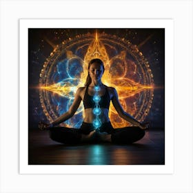 Energy auras
Woman Meditating Art Print